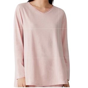 Eileen Fisher 1x NWT Light Pink V- Neck Tunic